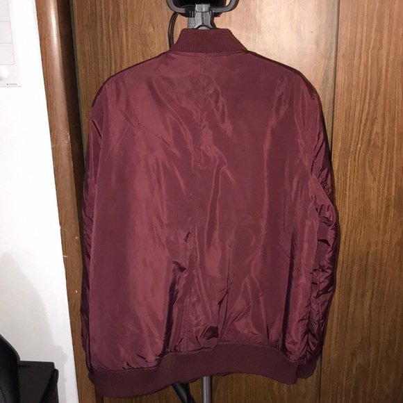 ASOS New Look burgundy bomber jacket - Picture 2 of 2